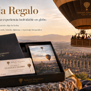 Caja regalo para vuelo en globo sobre Segovia